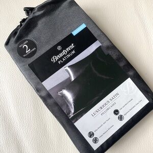 Beautyrest Platinum Satin Pillowcases - Black